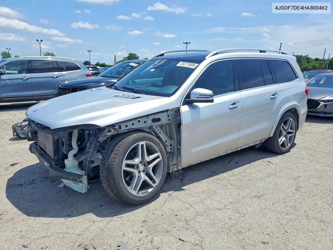 2017 Mercedes-Benz Gls 550 4Matic VIN: 4JGDF7DE4HA800462 Lot: 55272606