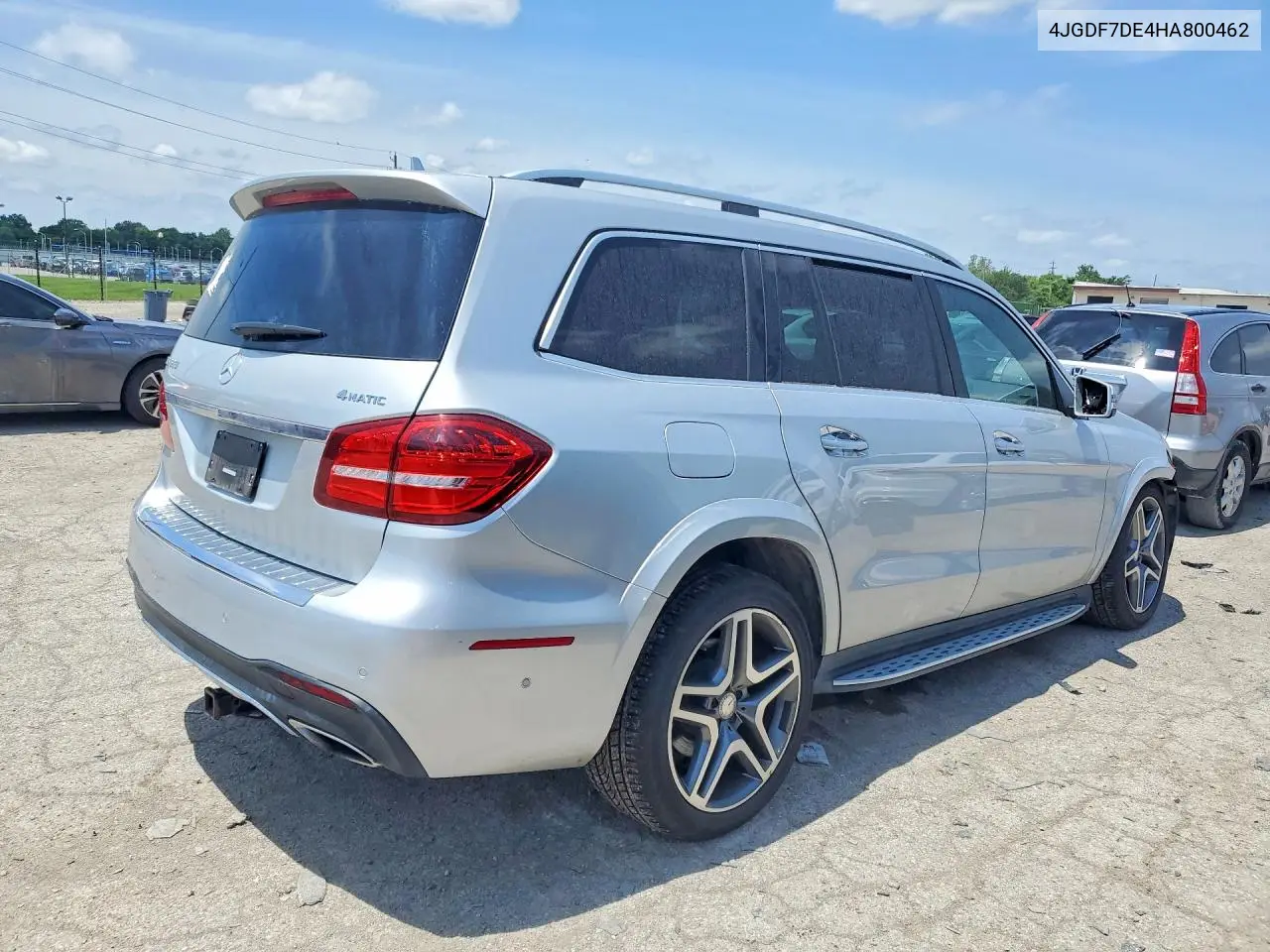 2017 Mercedes-Benz Gls 550 4Matic VIN: 4JGDF7DE4HA800462 Lot: 55272606