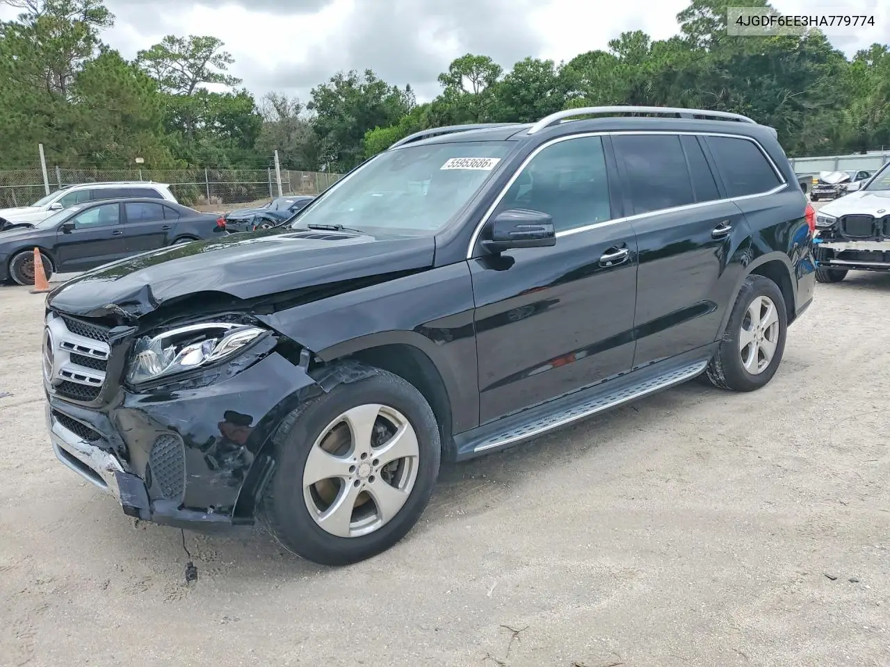 2017 Mercedes-Benz Gls 450 4Matic VIN: 4JGDF6EE3HA779774 Lot: 55953686