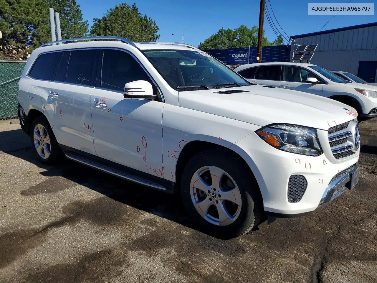 2017 Mercedes-Benz Gls 450 4Matic VIN: 4JGDF6EE3HA965797 Lot: 57003366