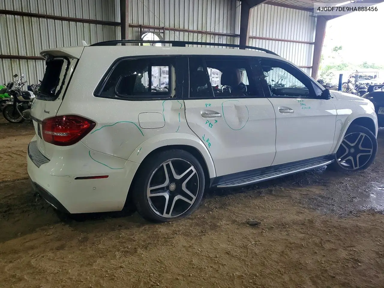 2017 Mercedes-Benz Gls 550 4Matic VIN: 4JGDF7DE9HA888456 Lot: 57250646