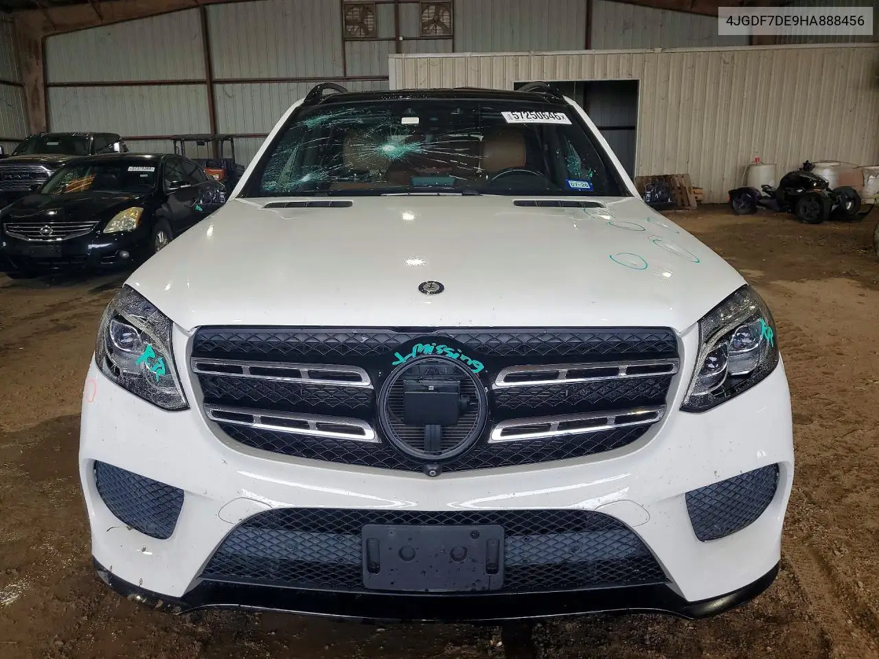 2017 Mercedes-Benz Gls 550 4Matic VIN: 4JGDF7DE9HA888456 Lot: 57250646