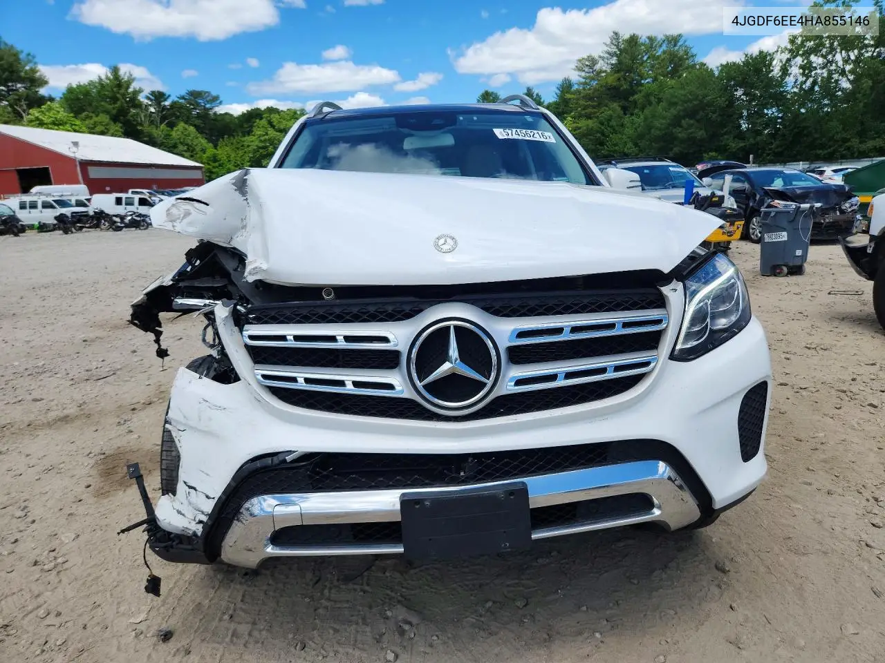 2017 Mercedes-Benz Gls 450 4Matic VIN: 4JGDF6EE4HA855146 Lot: 57456216