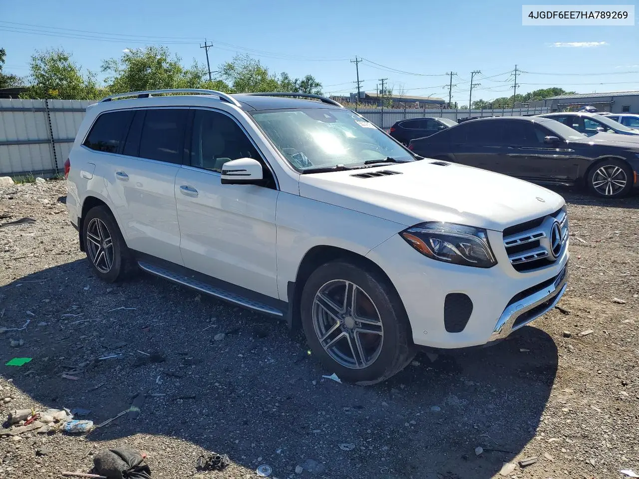 2017 Mercedes-Benz Gls 450 4Matic VIN: 4JGDF6EE7HA789269 Lot: 58014016