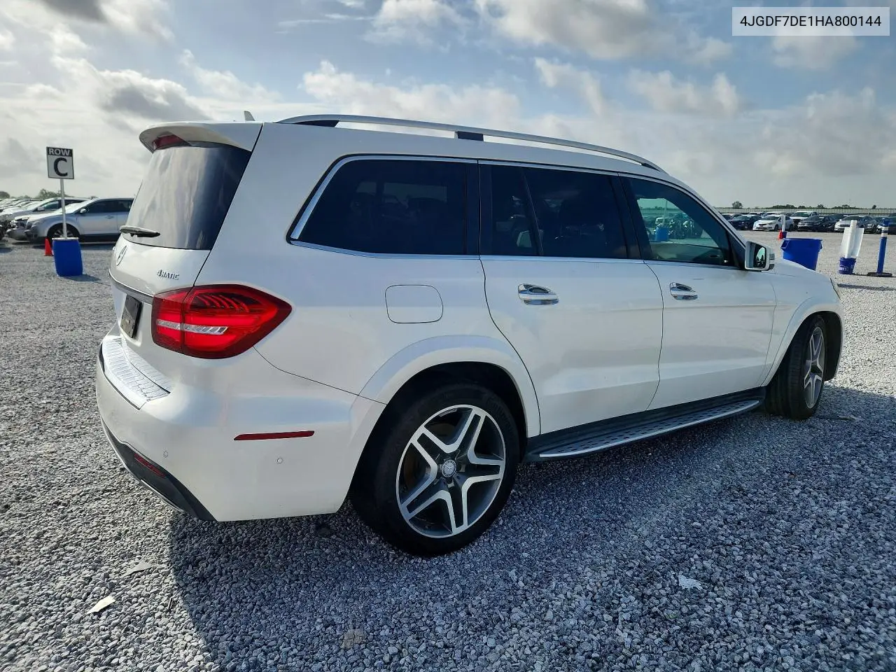 2017 Mercedes-Benz Gls 550 4Matic VIN: 4JGDF7DE1HA800144 Lot: 58544656