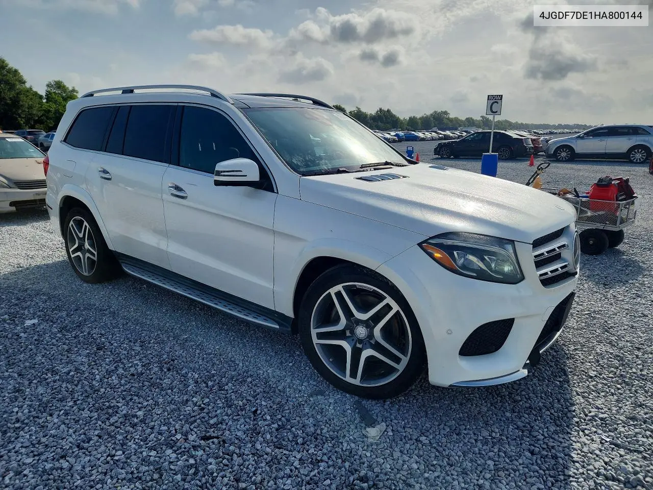 2017 Mercedes-Benz Gls 550 4Matic VIN: 4JGDF7DE1HA800144 Lot: 58544656
