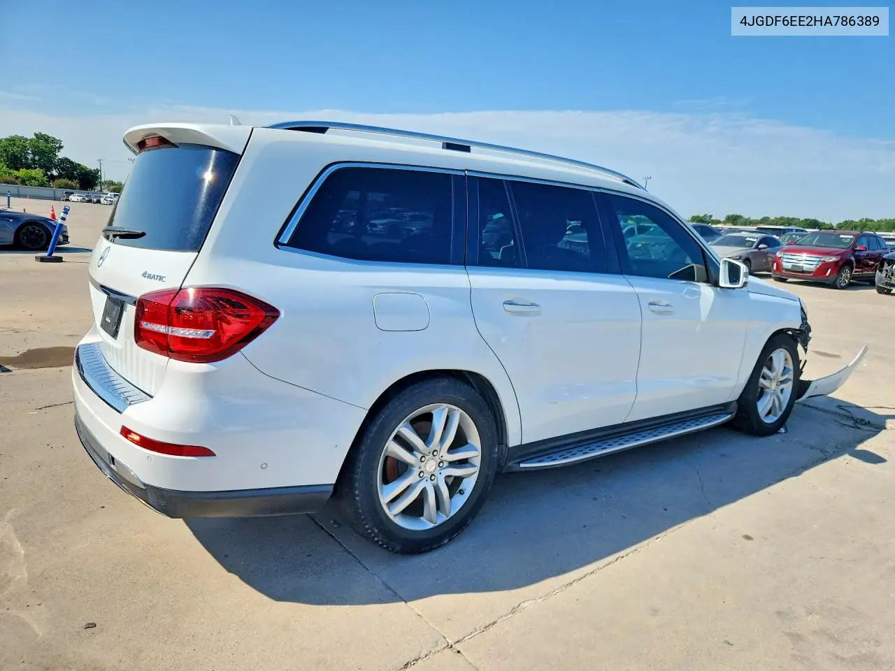 2017 Mercedes-Benz Gls 450 4Matic VIN: 4JGDF6EE2HA786389 Lot: 59396916
