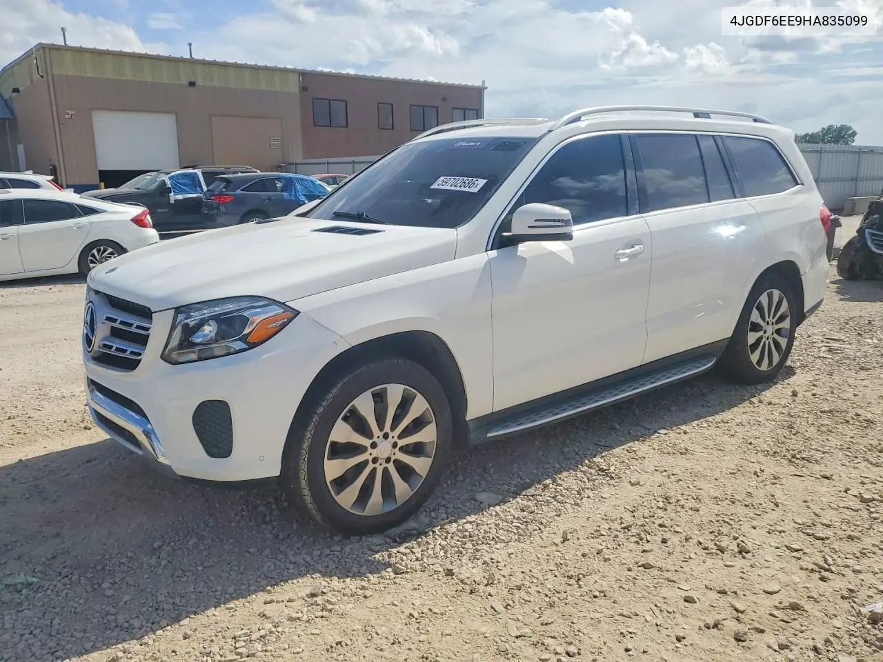 2017 Mercedes-Benz Gls 450 4Matic VIN: 4JGDF6EE9HA835099 Lot: 59702686