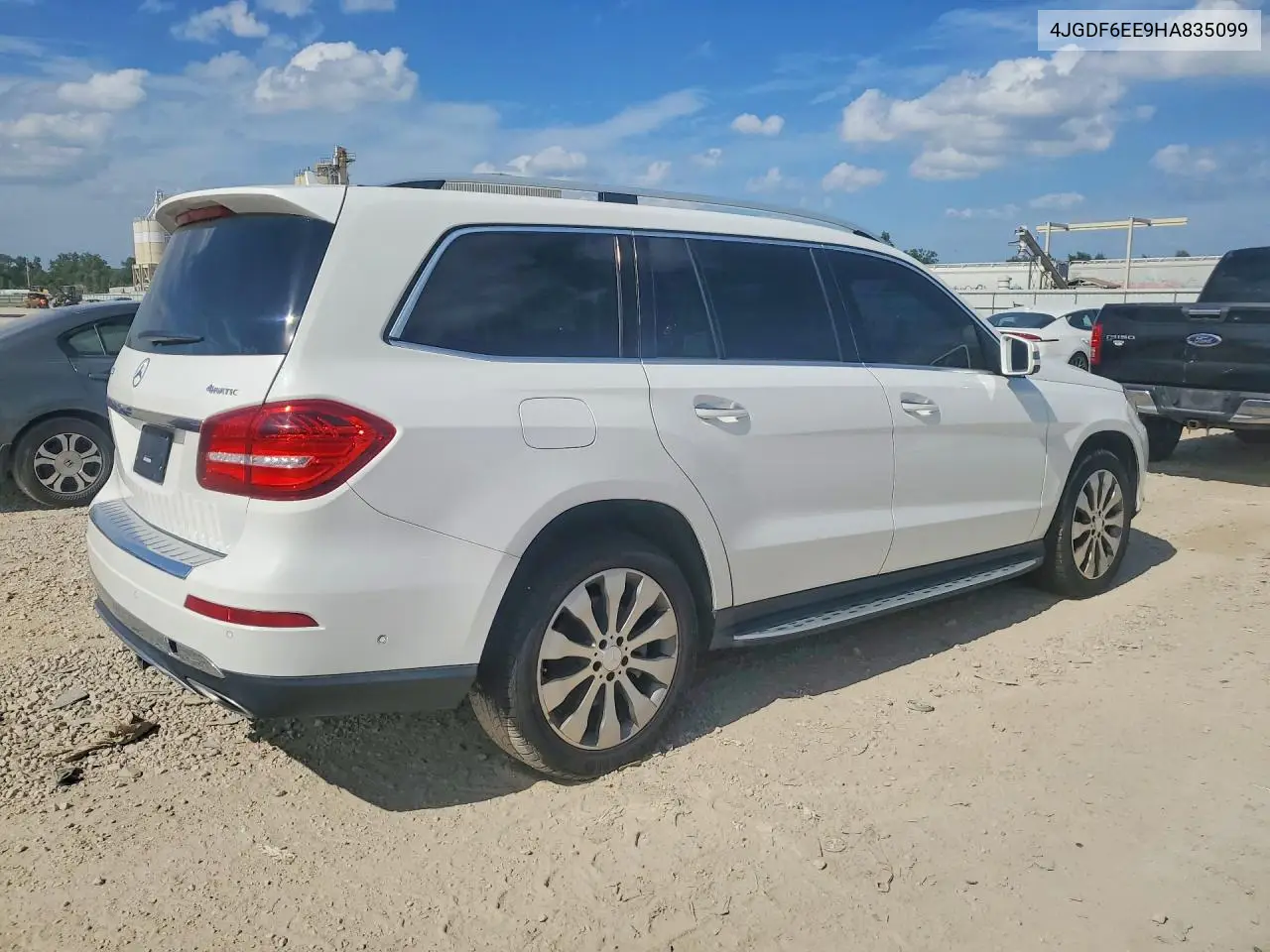 2017 Mercedes-Benz Gls 450 4Matic VIN: 4JGDF6EE9HA835099 Lot: 59702686