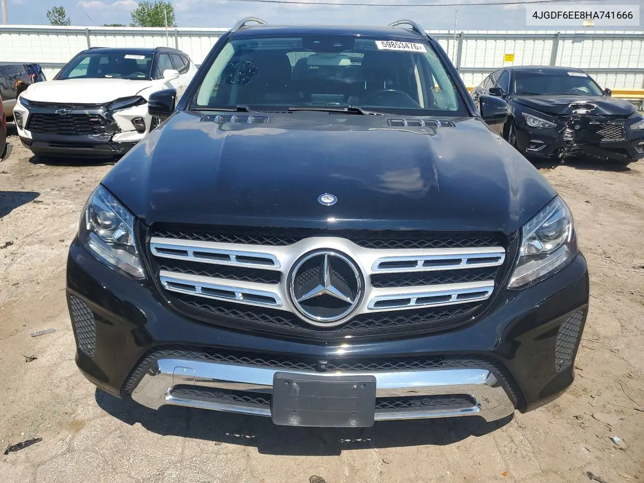 2017 Mercedes-Benz Gls 450 4Matic VIN: 4JGDF6EE8HA741666 Lot: 59853476