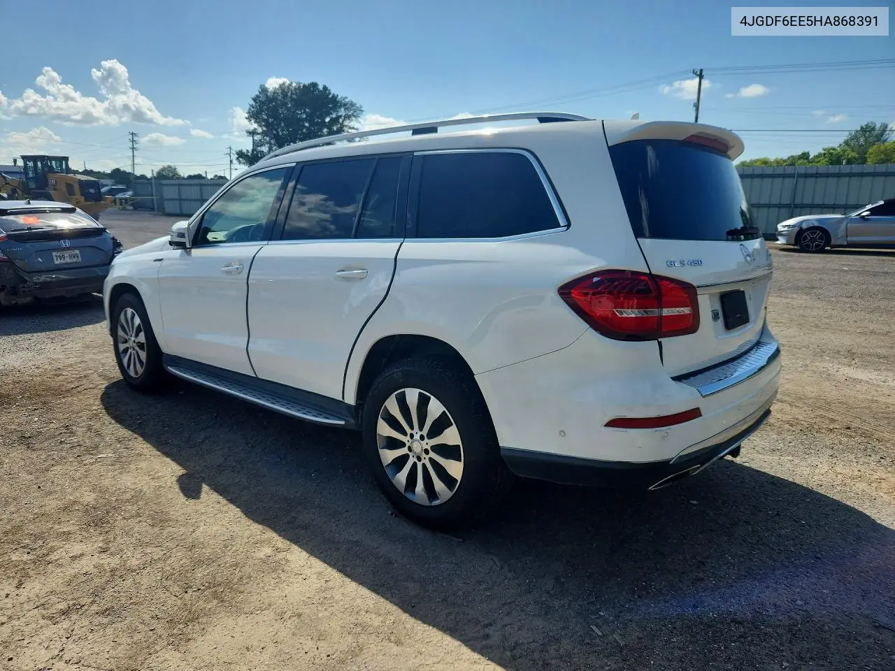 2017 Mercedes-Benz Gls 450 4Matic VIN: 4JGDF6EE5HA868391 Lot: 60164136