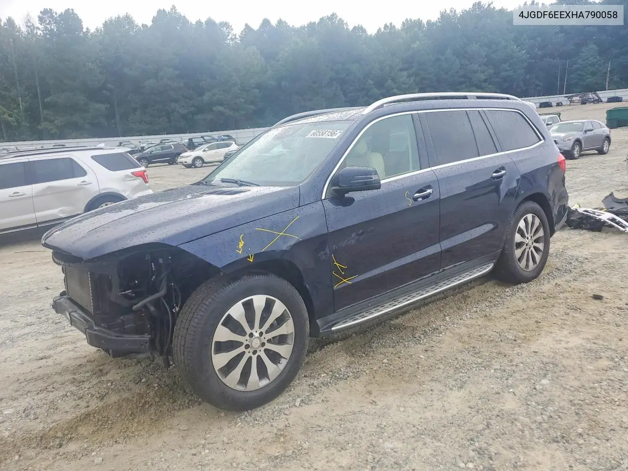 2017 Mercedes-Benz Gls 450 4Matic VIN: 4JGDF6EEXHA790058 Lot: 60558156