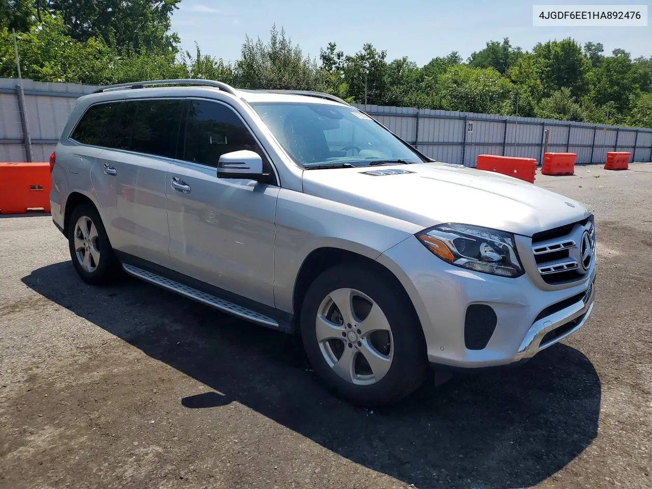 2017 Mercedes-Benz Gls 450 4Matic VIN: 4JGDF6EE1HA892476 Lot: 61185186