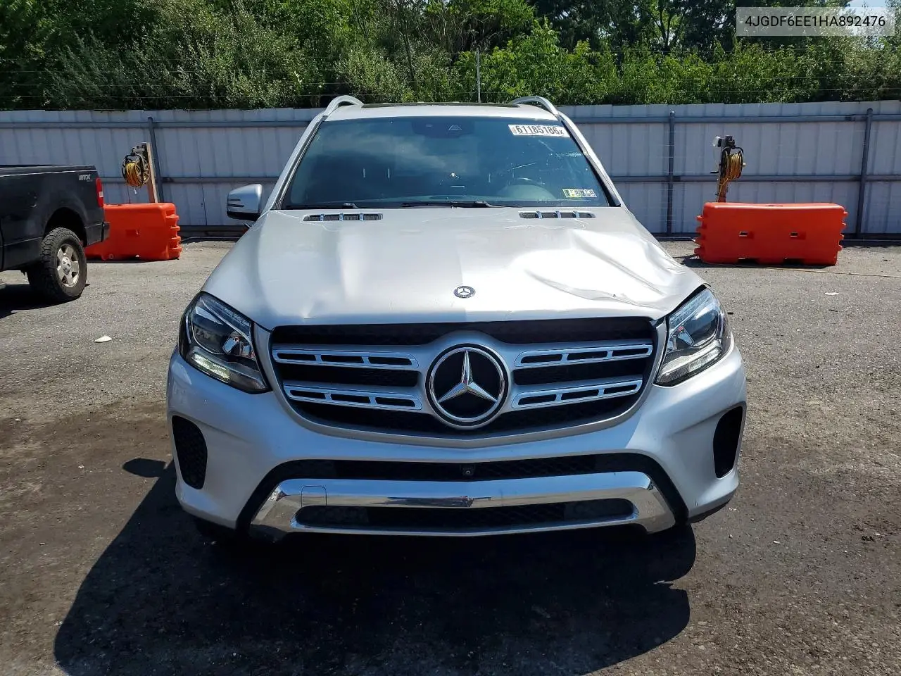 2017 Mercedes-Benz Gls 450 4Matic VIN: 4JGDF6EE1HA892476 Lot: 61185186