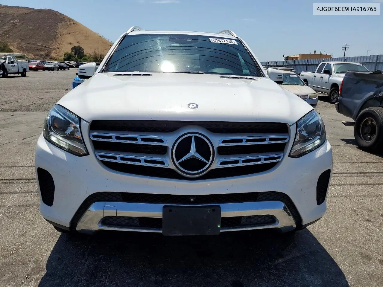 2017 Mercedes-Benz Gls 450 4Matic VIN: 4JGDF6EE9HA916765 Lot: 61817136