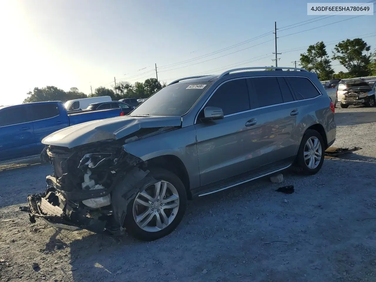2017 Mercedes-Benz Gls 450 4Matic VIN: 4JGDF6EE5HA780649 Lot: 62075486
