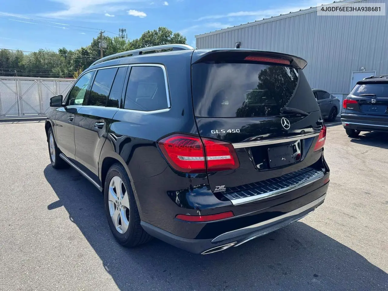 2017 Mercedes-Benz Gls 450 4Matic VIN: 4JGDF6EE3HA938681 Lot: 62200396