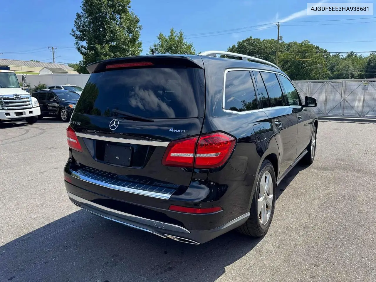 2017 Mercedes-Benz Gls 450 4Matic VIN: 4JGDF6EE3HA938681 Lot: 62200396