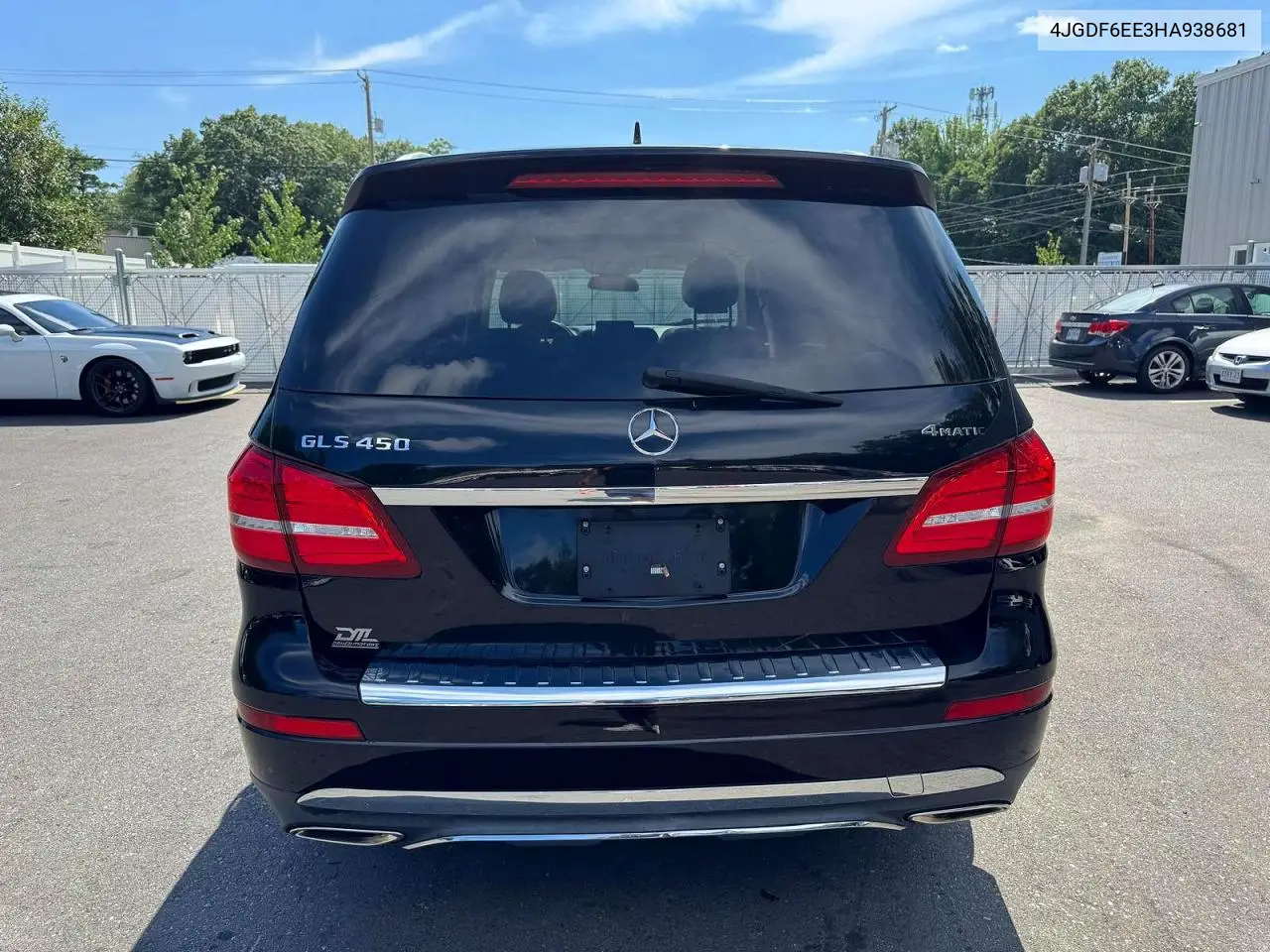 2017 Mercedes-Benz Gls 450 4Matic VIN: 4JGDF6EE3HA938681 Lot: 62200396