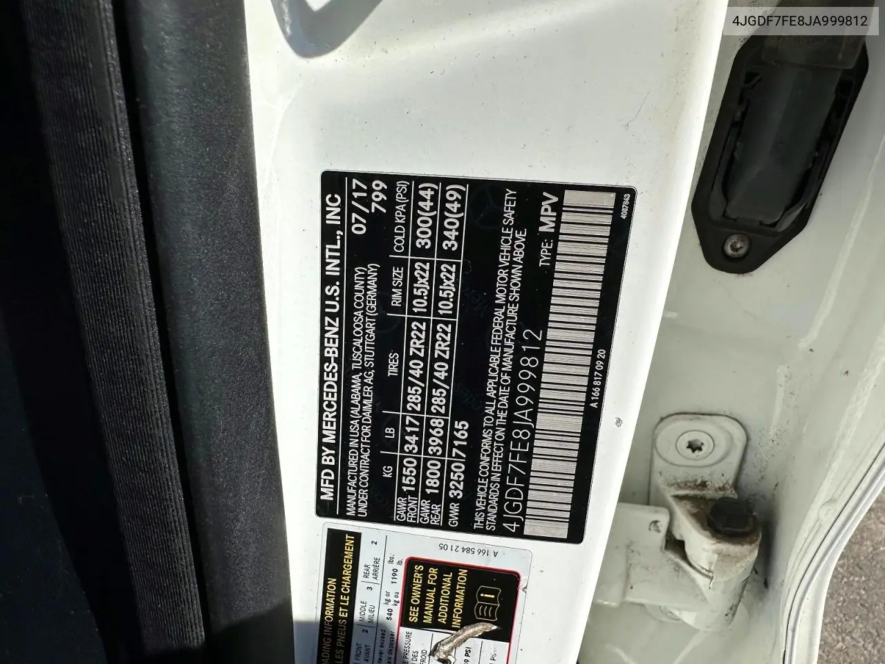 4JGDF7FE8JA999812 2018 Mercedes-Benz Gls 63 Amg 4Matic