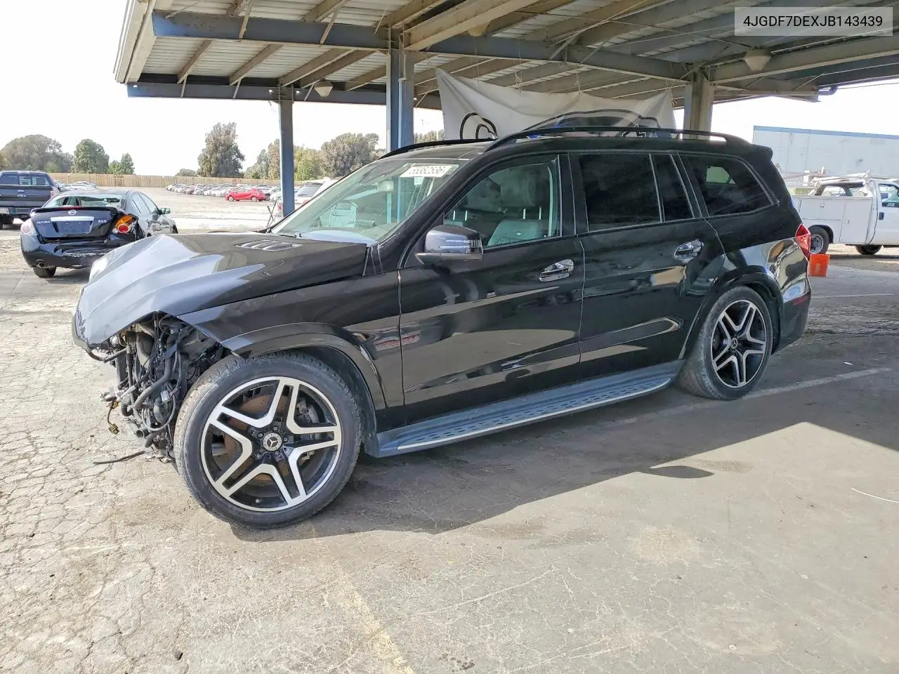2018 Mercedes-Benz Gls 550 4Matic VIN: 4JGDF7DEXJB143439 Lot: 55382536