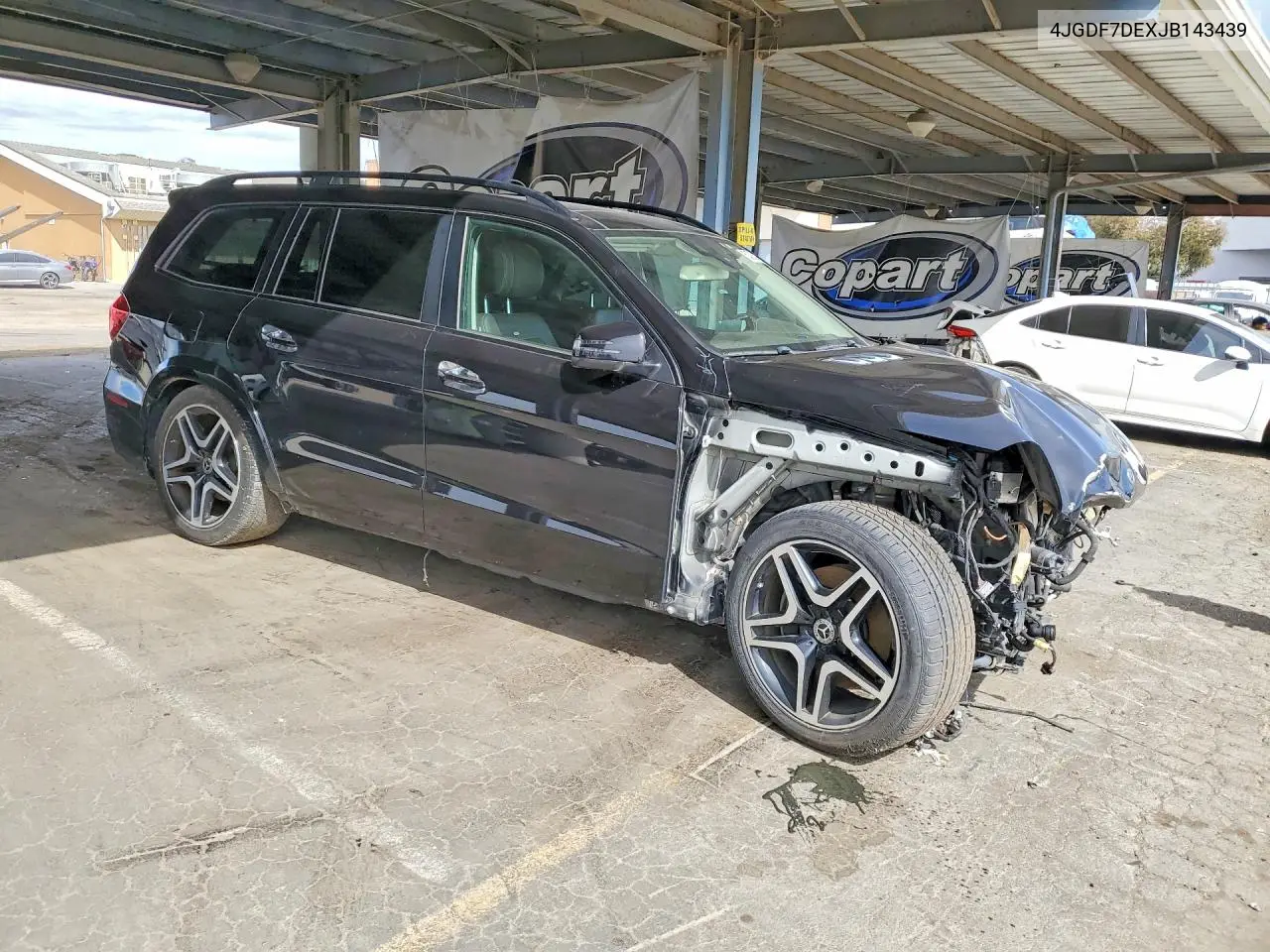 2018 Mercedes-Benz Gls 550 4Matic VIN: 4JGDF7DEXJB143439 Lot: 55382536