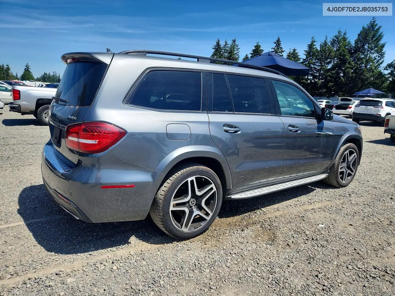 4JGDF7DE2JB035753 2018 Mercedes-Benz Gls 550 4Matic