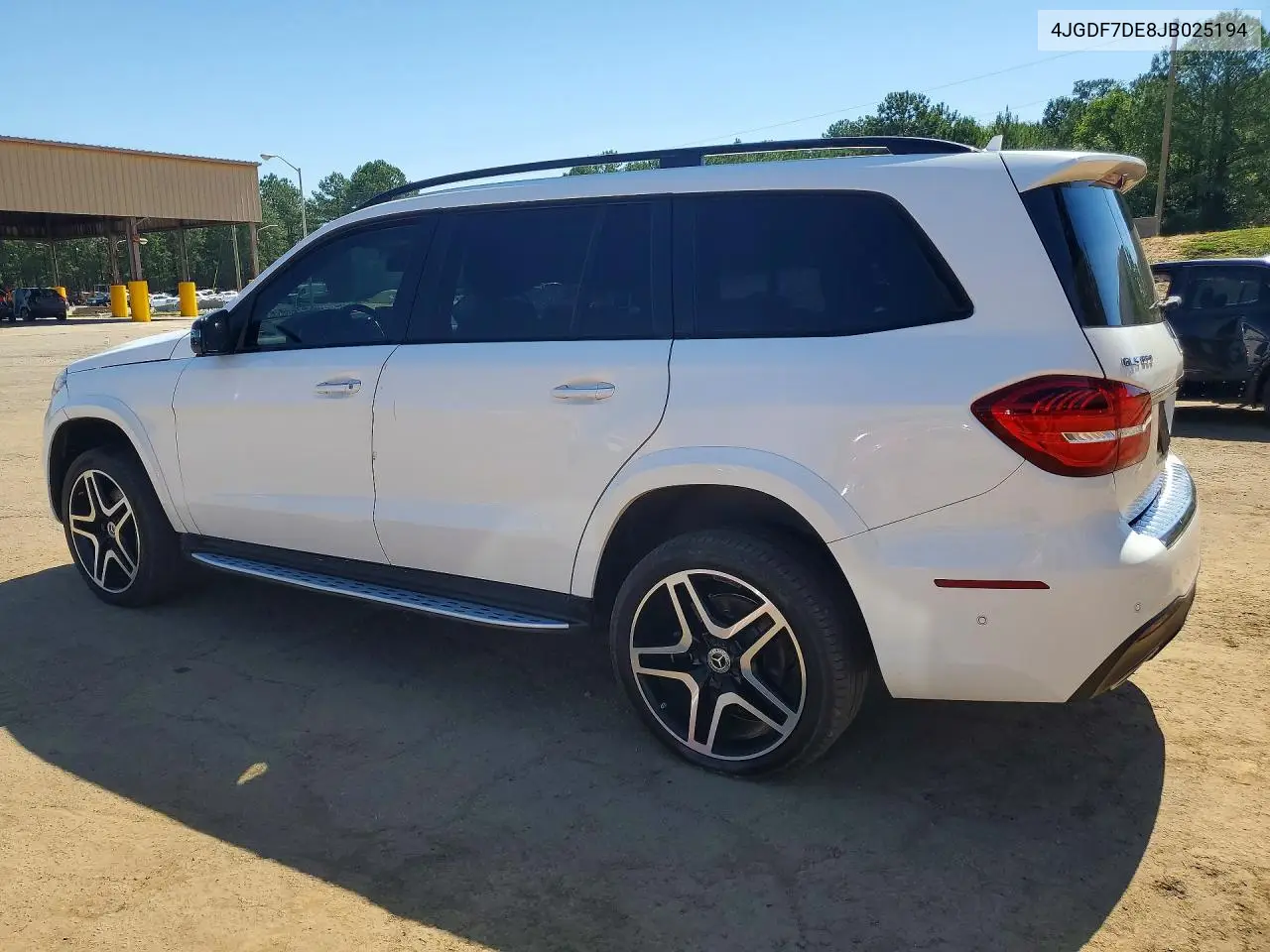 2018 Mercedes-Benz Gls 550 4Matic VIN: 4JGDF7DE8JB025194 Lot: 56297026