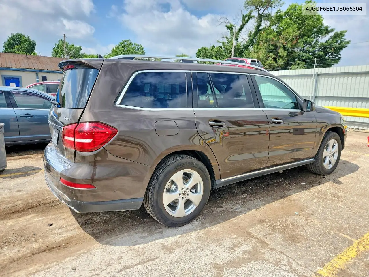 2018 Mercedes-Benz Gls 450 4Matic VIN: 4JGDF6EE1JB065304 Lot: 56671446