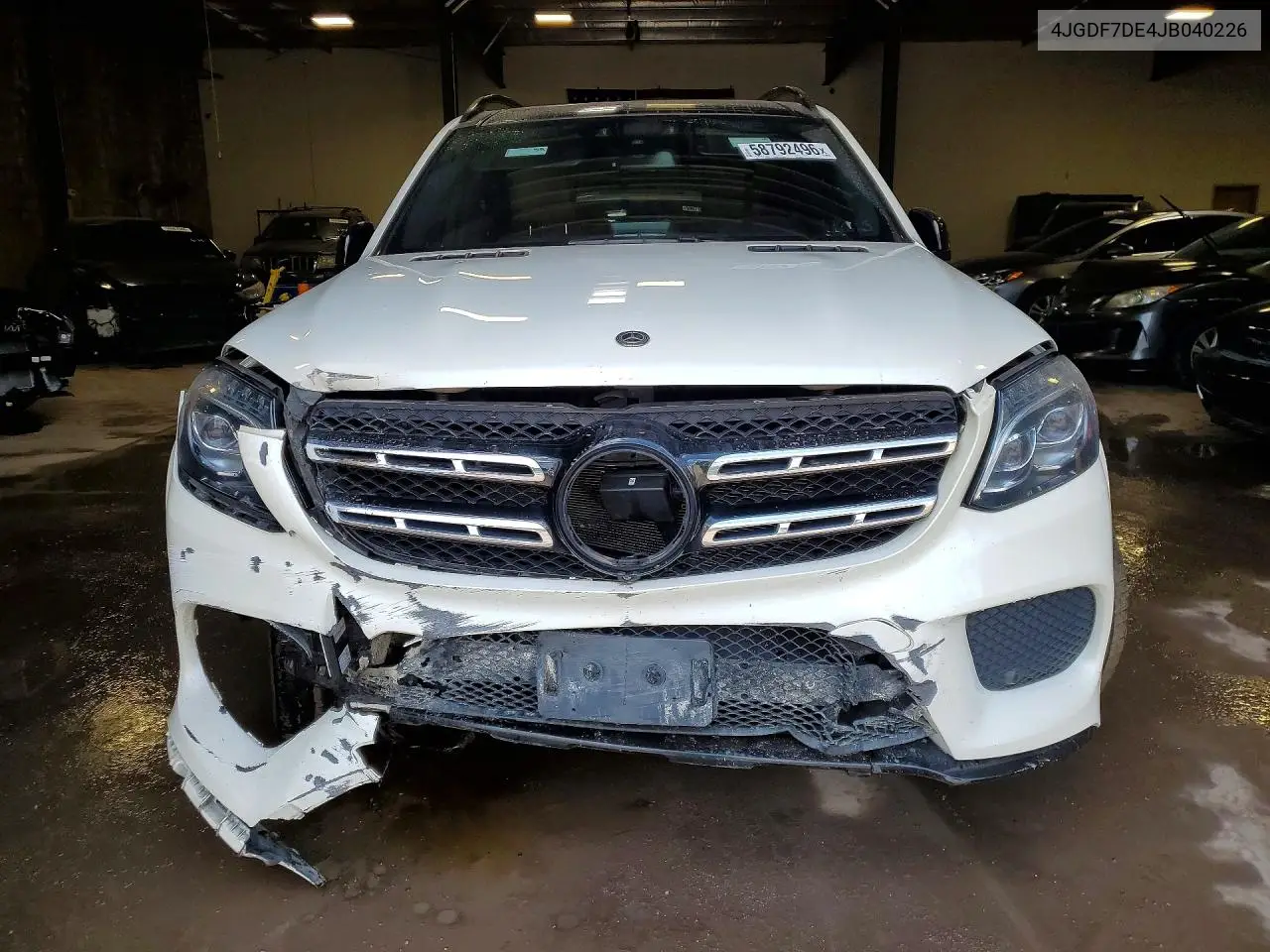 2018 Mercedes-Benz Gls 550 4Matic VIN: 4JGDF7DE4JB040226 Lot: 58792496