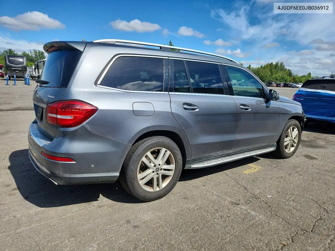 2018 Mercedes-Benz Gls 450 4Matic VIN: 4JGDF6EE0JB036912 Lot: 58960056