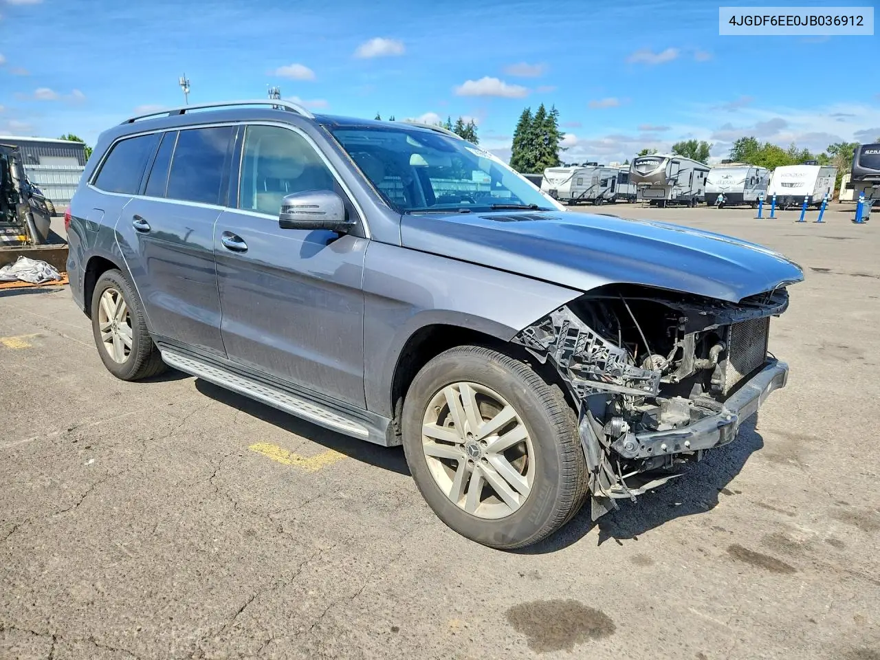 2018 Mercedes-Benz Gls 450 4Matic VIN: 4JGDF6EE0JB036912 Lot: 58960056
