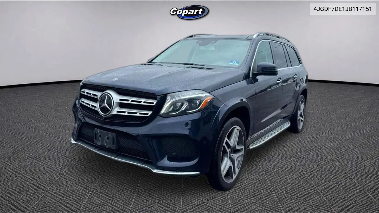 2018 Mercedes-Benz Gls 550 4Matic VIN: 4JGDF7DE1JB117151 Lot: 59610496