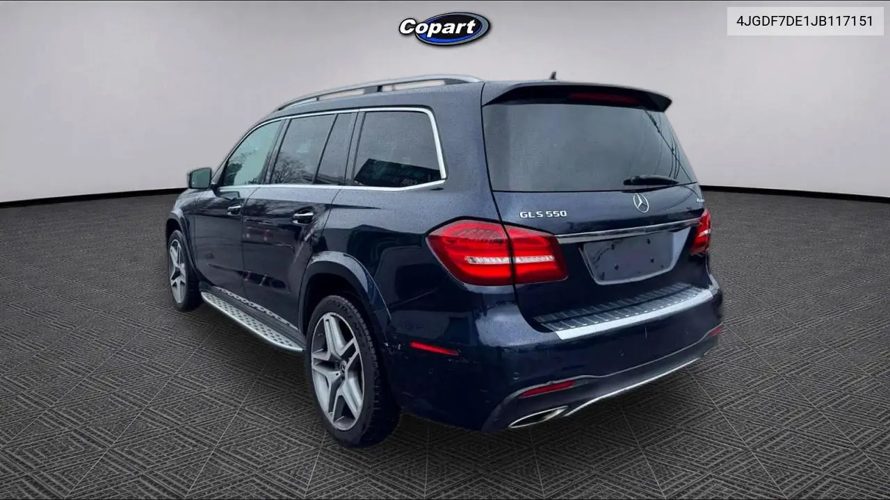 2018 Mercedes-Benz Gls 550 4Matic VIN: 4JGDF7DE1JB117151 Lot: 59610496