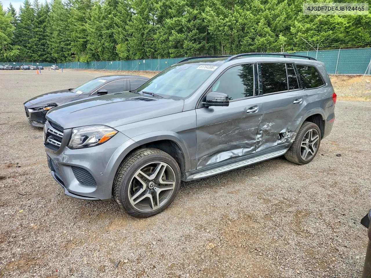 2018 Mercedes-Benz Gls 550 4Matic VIN: 4JGDF7DE4JB124465 Lot: 61764396
