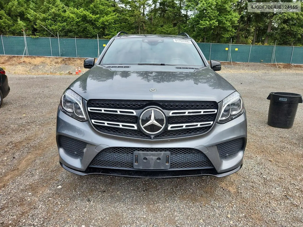 2018 Mercedes-Benz Gls 550 4Matic VIN: 4JGDF7DE4JB124465 Lot: 61764396