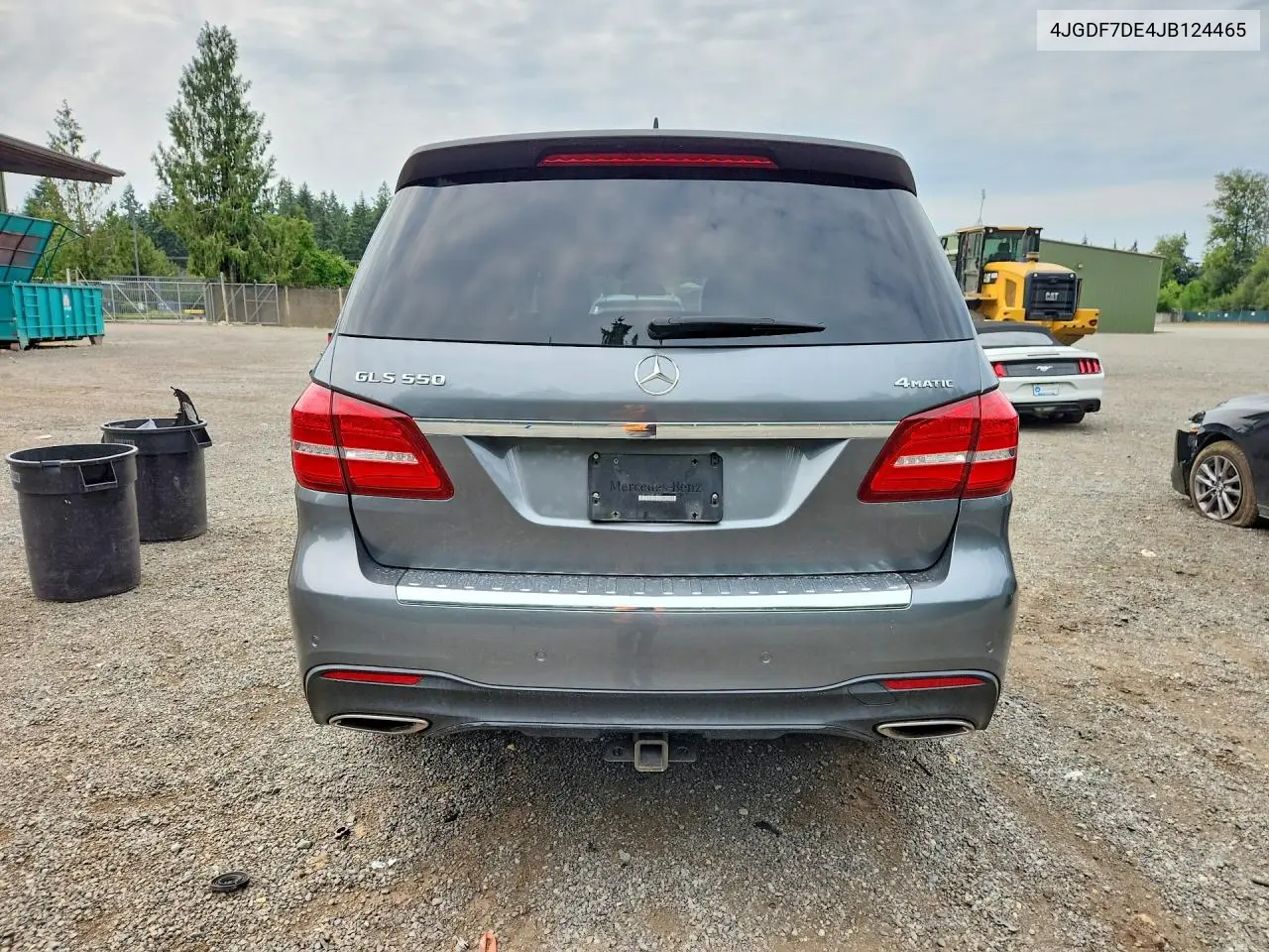 2018 Mercedes-Benz Gls 550 4Matic VIN: 4JGDF7DE4JB124465 Lot: 61764396