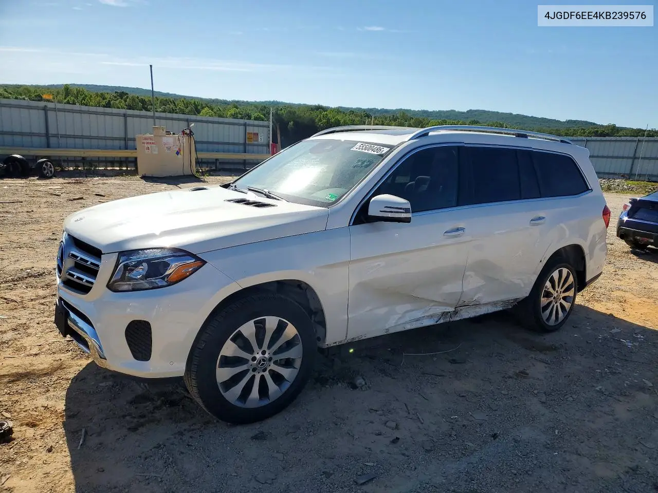2019 Mercedes-Benz Gls 450 4Matic VIN: 4JGDF6EE4KB239576 Lot: 55500486