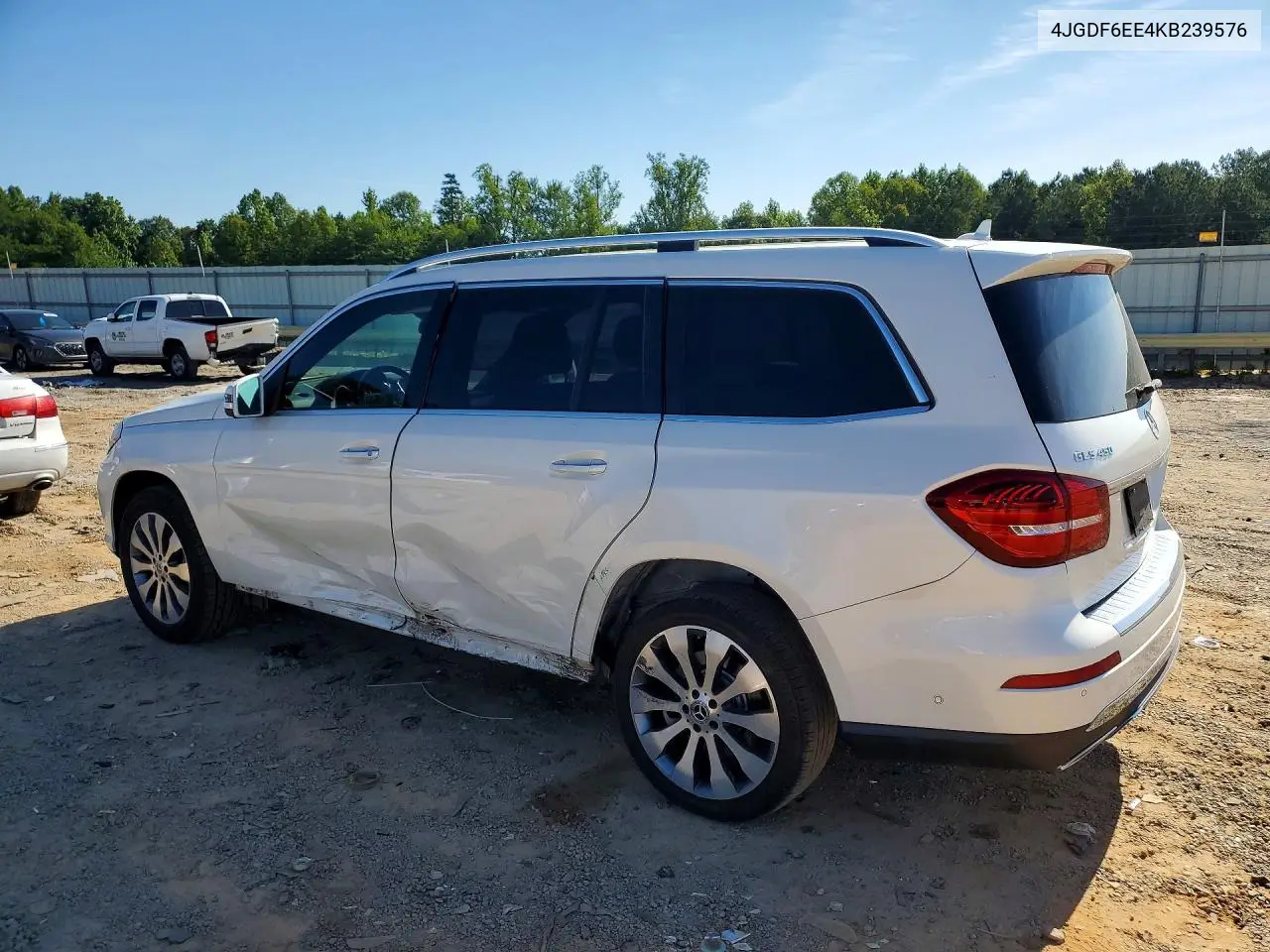 2019 Mercedes-Benz Gls 450 4Matic VIN: 4JGDF6EE4KB239576 Lot: 55500486