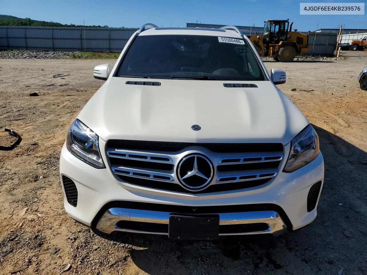 2019 Mercedes-Benz Gls 450 4Matic VIN: 4JGDF6EE4KB239576 Lot: 55500486