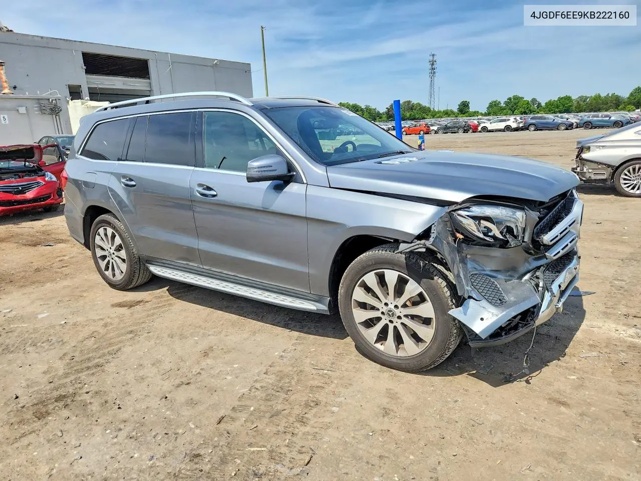 2019 Mercedes-Benz Gls 450 4Matic VIN: 4JGDF6EE9KB222160 Lot: 56410296
