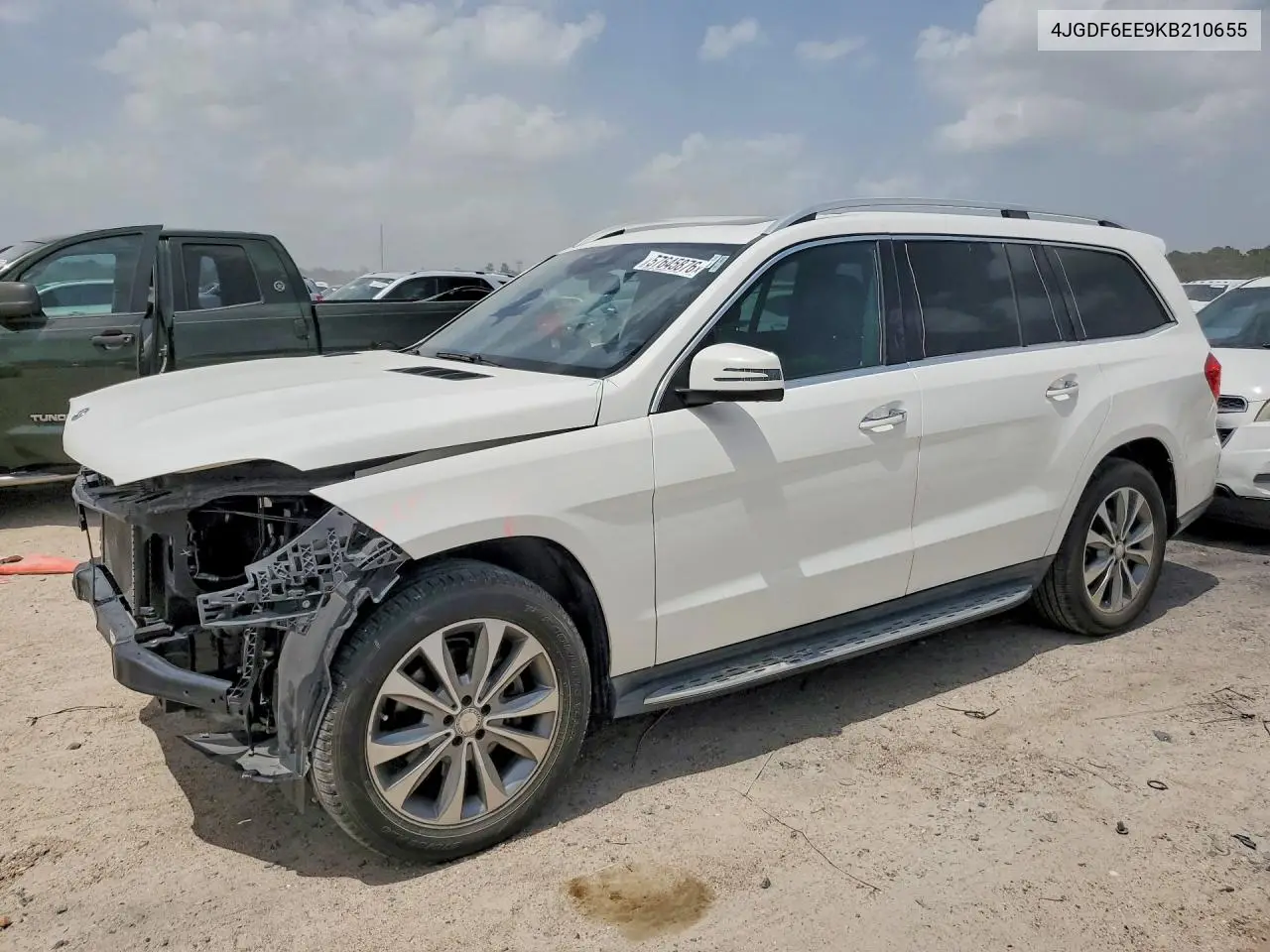 2019 Mercedes-Benz Gls 450 4Matic VIN: 4JGDF6EE9KB210655 Lot: 57645876