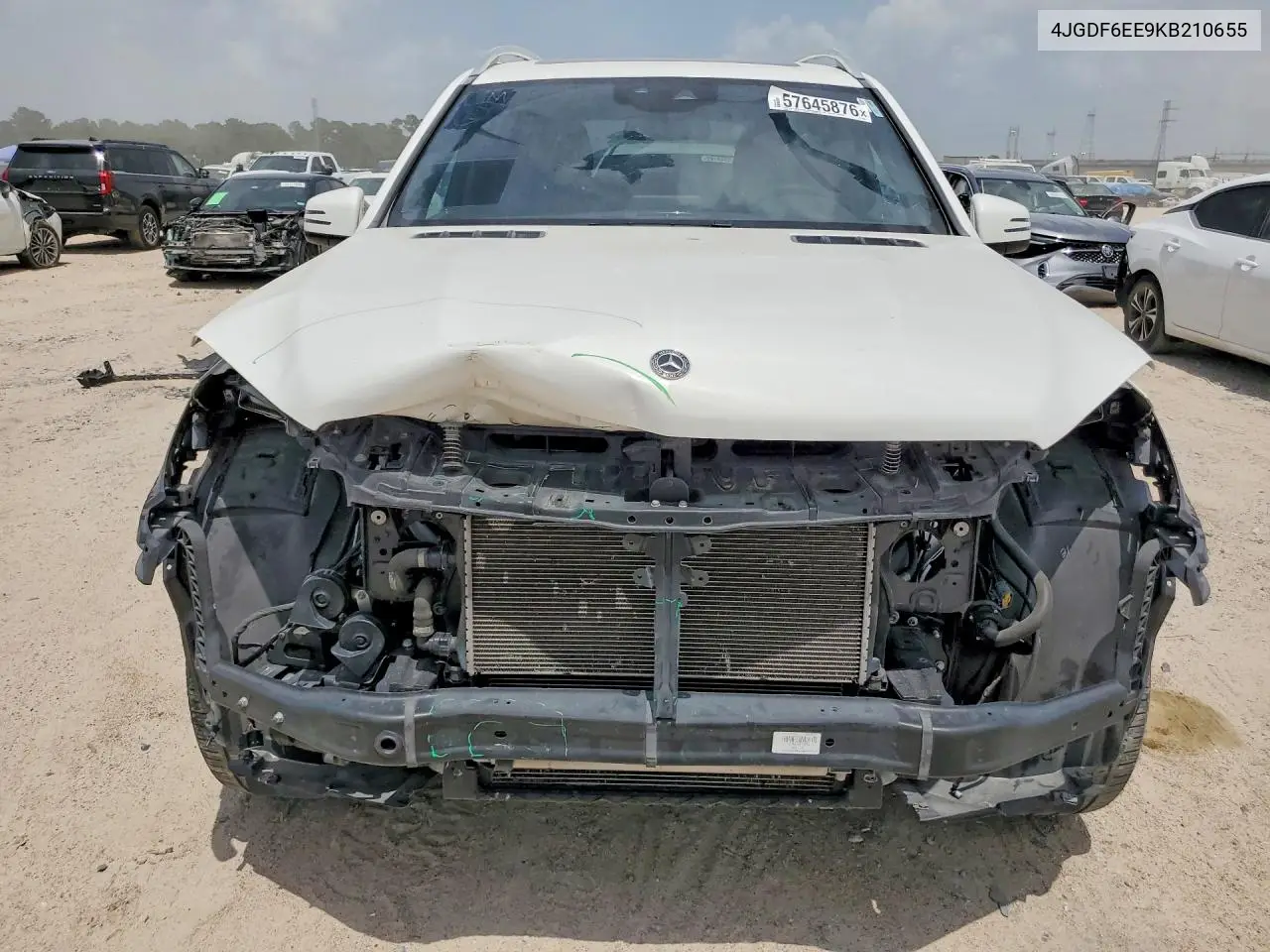 2019 Mercedes-Benz Gls 450 4Matic VIN: 4JGDF6EE9KB210655 Lot: 57645876