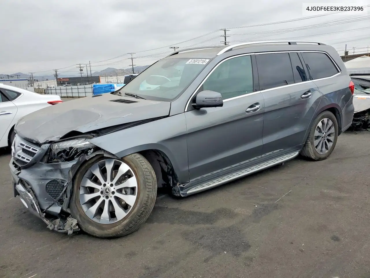 2019 Mercedes-Benz Gls 450 4Matic VIN: 4JGDF6EE3KB237396 Lot: 57691216