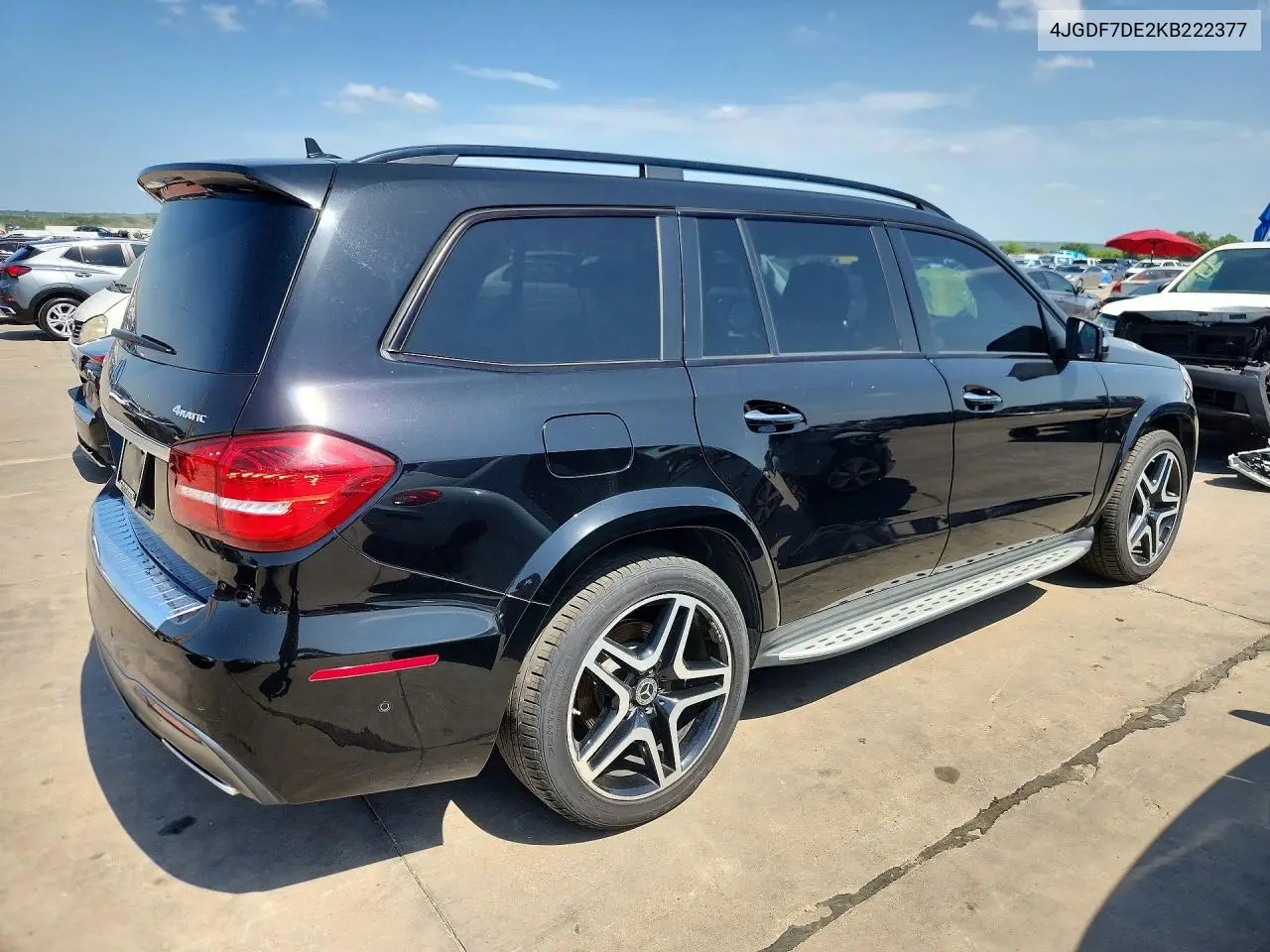 2019 Mercedes-Benz Gls 550 4Matic VIN: 4JGDF7DE2KB222377 Lot: 58706716
