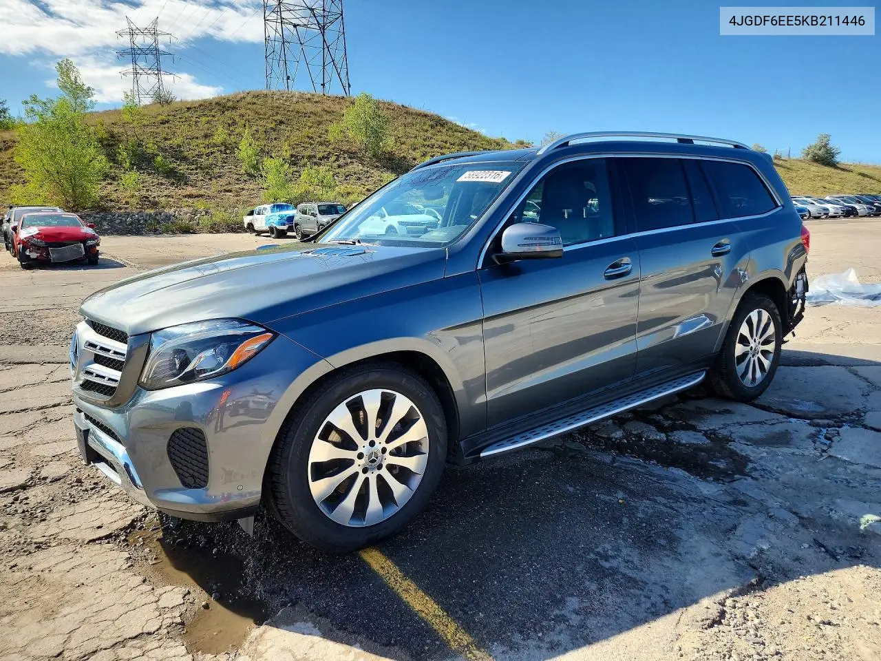 2019 Mercedes-Benz Gls 450 4Matic VIN: 4JGDF6EE5KB211446 Lot: 58922316