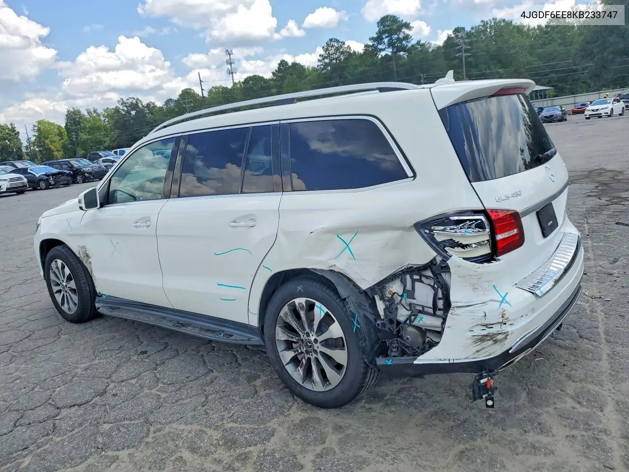 2019 Mercedes-Benz Gls 450 4Matic VIN: 4JGDF6EE8KB233747 Lot: 59281266