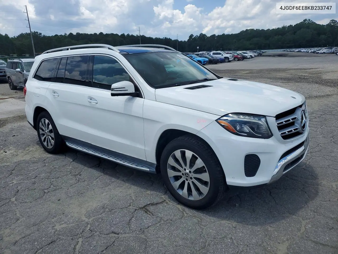 2019 Mercedes-Benz Gls 450 4Matic VIN: 4JGDF6EE8KB233747 Lot: 59281266