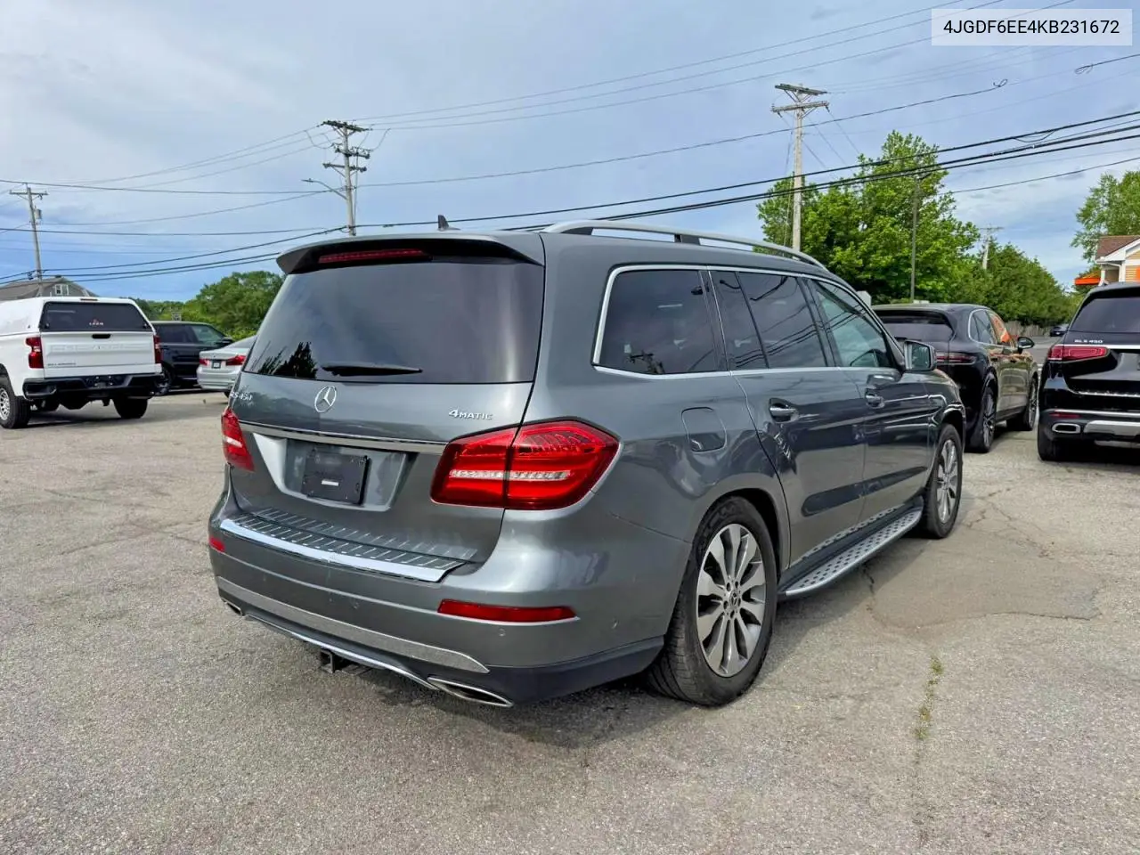 2019 Mercedes-Benz Gls 450 4Matic VIN: 4JGDF6EE4KB231672 Lot: 59607456