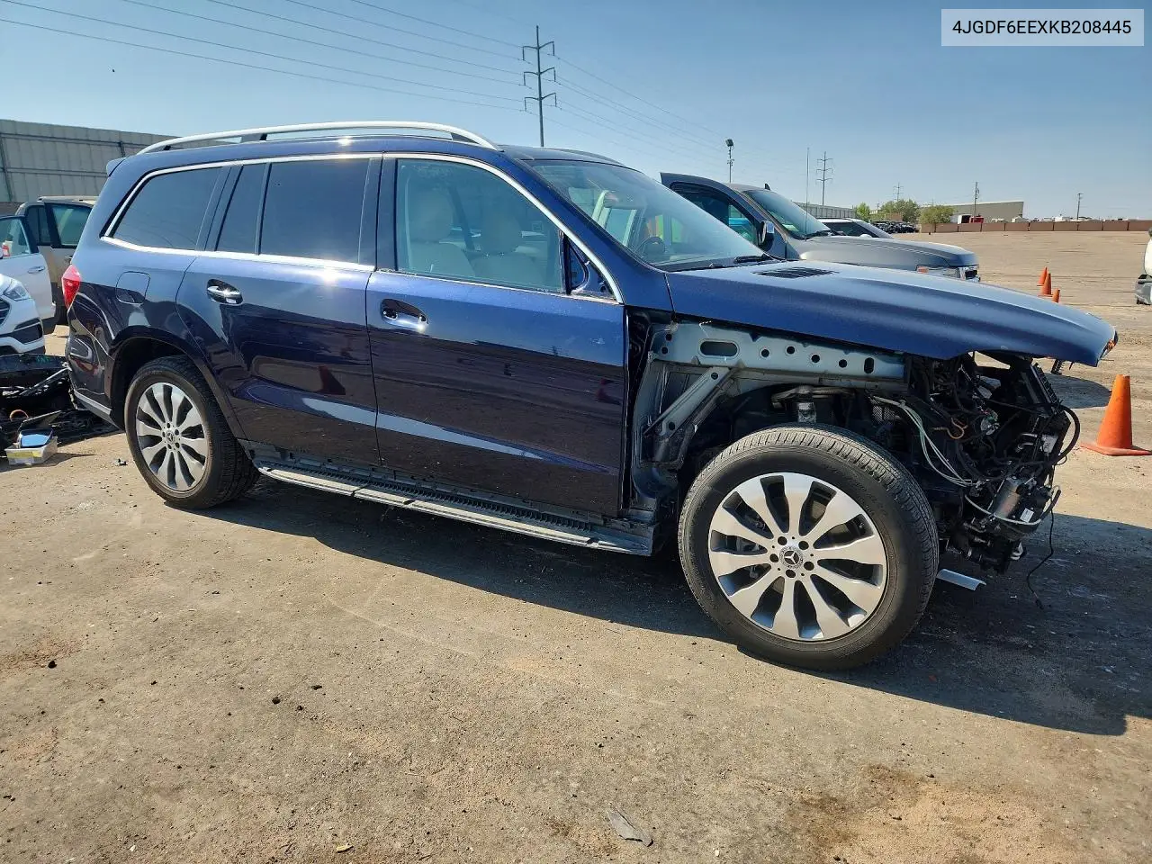 2019 Mercedes-Benz Gls 450 4Matic VIN: 4JGDF6EEXKB208445 Lot: 59705186